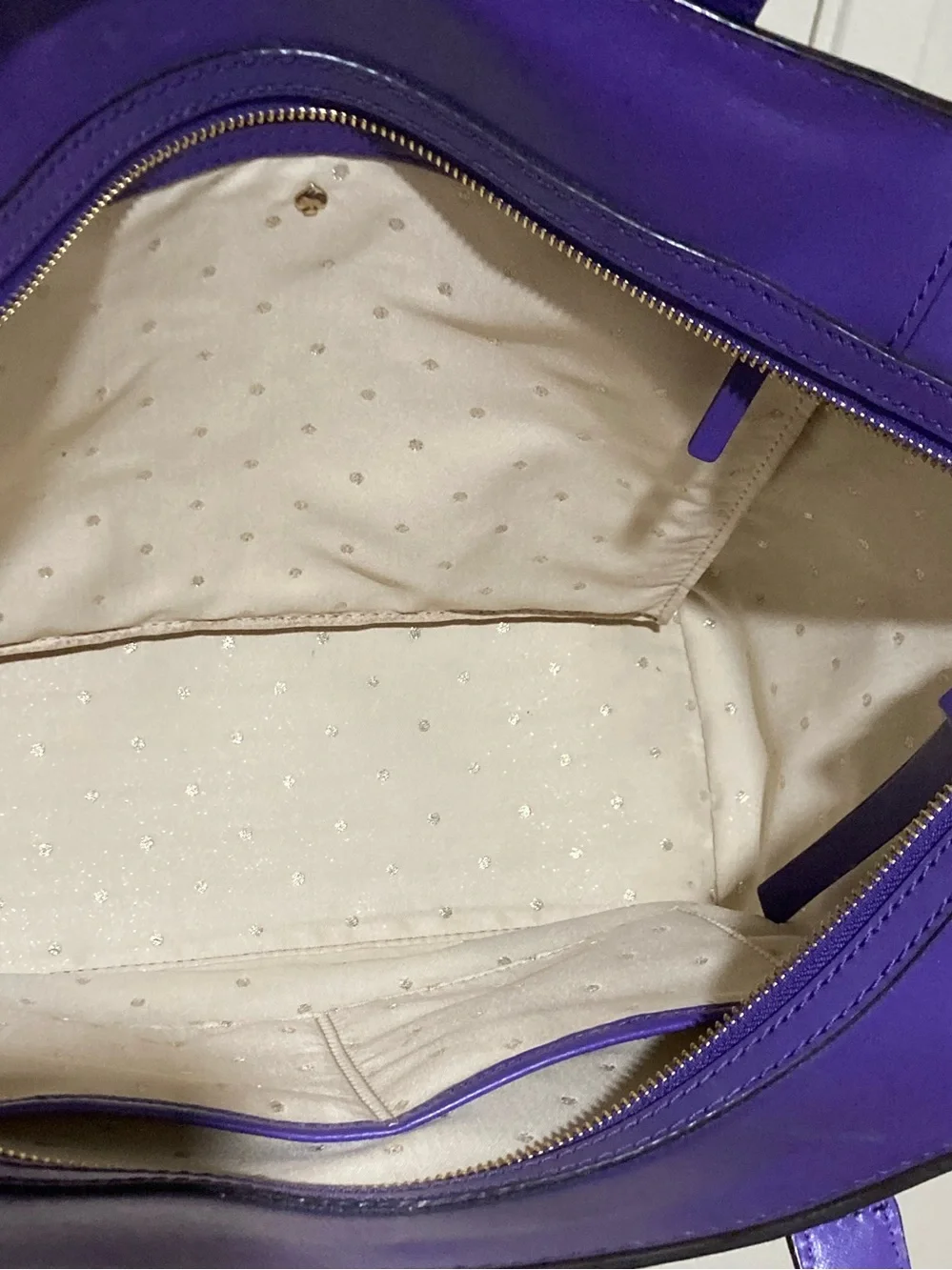 EUC‎ kate spade 2 Park Avenue Beau Shopper in Purple Leather
